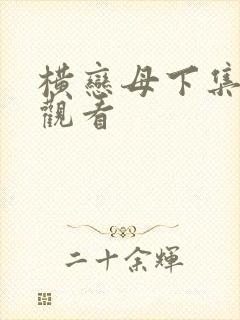 横恋母下集在线观看封面