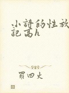 小诗的性放荡日记高h