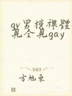 gv男模裸体全见全见gay