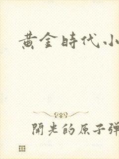 黄金时代小说