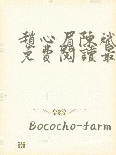 赵心眉陈斌小说免费阅读最新章节