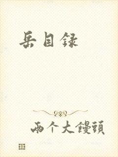 岳目录封面