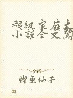 超级家庭大杂烩小说全文阅读封面