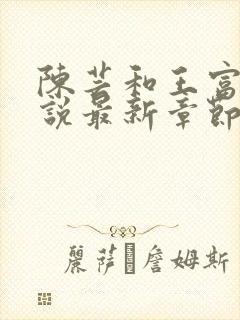 陈芸和王富贵小说最新章节内容封面