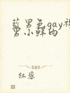 蓝男色gay裸男小鲜肉封面
