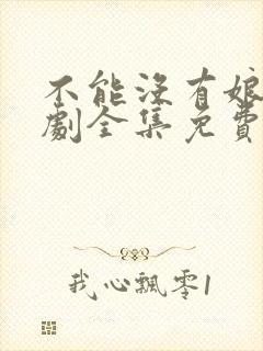 不能没有娘电视剧全集免费观看