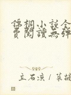 锦桐小说全文免费阅读无弹窗