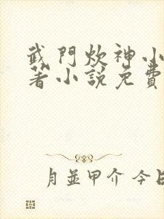 武门炊神小说原著小说免费阅读封面