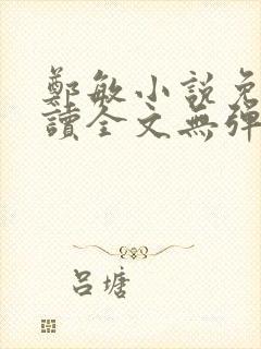 郑敏小说免费阅读全文无弹窗