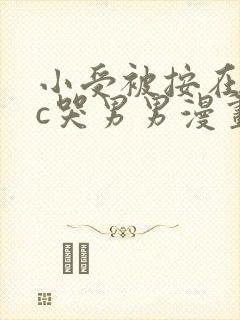 小受被按在墙上c哭男男漫画封面