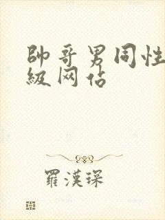 帅哥男同性恋三级网站