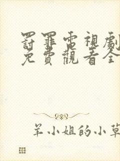 罚罪电视剧高清免费观看全集