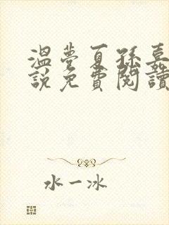 温梦夏孙嘉月小说免费阅读最新章节封面