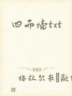 四面墙txt封面