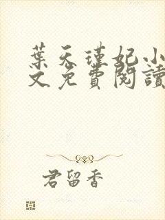 叶天瑾妃小说全文免费阅读笔趣阁