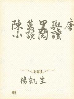 陈万里与唐嫣然小说阅读