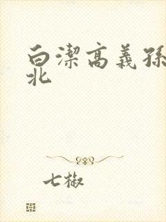 白洁高义孙倩小北