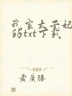 我家太子妃超凶的txt下载