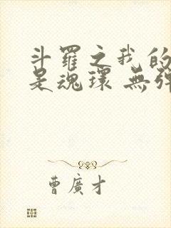 斗罗之我的武魂是魂环 无弹窗