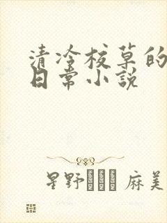 清冷校草的堕落日常小说封面