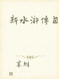 新水浒传目录