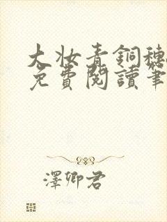 大妆青铜穗小说免费阅读笔趣阁