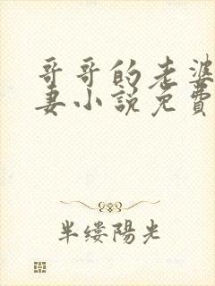 哥哥的老婆是娇妻小说免费阅读全文