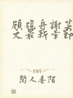 顾砚舟谢芸琛全文最新章节免费阅读封面