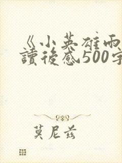 《小英雄雨来》读后感500字左右