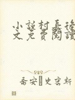 小说村长后宫全文免费阅读