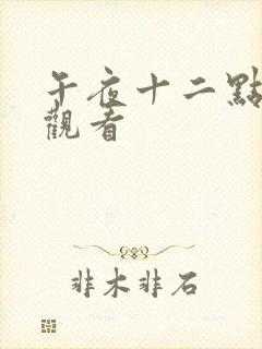 午夜十二点免费观看