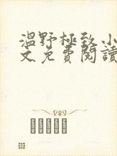 温野极致小说全文免费阅读