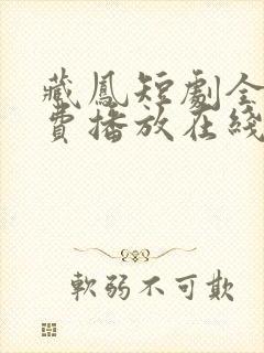 藏凤短剧全集免费播放在线观看高清封面