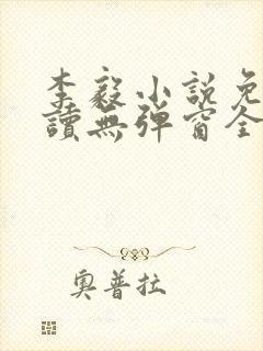 李毅小说免费阅读无弹窗全文封面