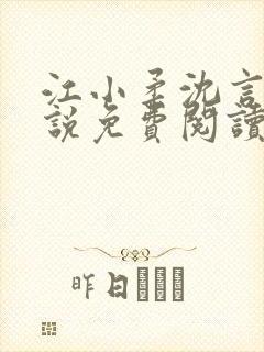 江小柔沈言城小说免费阅读全文封面