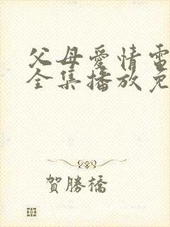 父母爱情电视剧全集播放免费观看封面