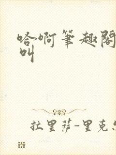 哈啊笔趣阁小说叫