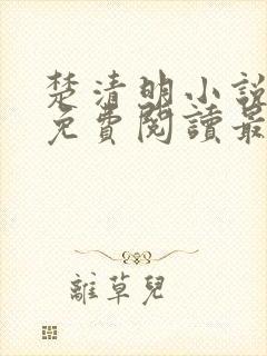 楚清明小说全文免费阅读最新章节封面