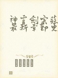 神霄剑宗苏慕白最新章节更新列表