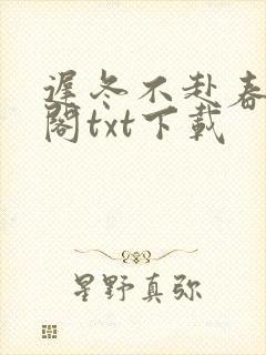 迟冬不赴春笔趣阁txt下载