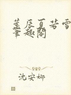 叶辰夏若雪孙怡笔趣阁