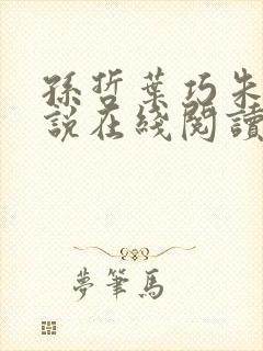 孙哲叶巧朱颜小说在线阅读