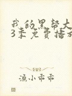 我的黑帮大佬第3季免费播放在线观看