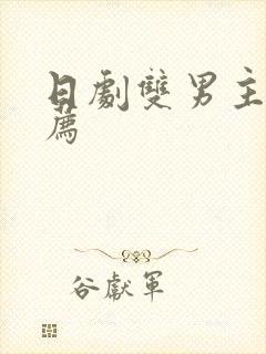 日剧双男主剧推荐