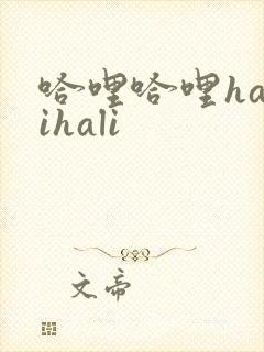 哈哩哈哩halihali封面