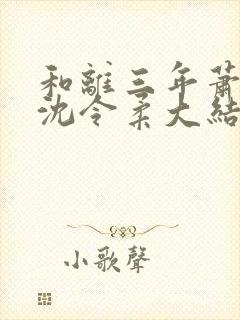 和离三年萧清濯沈令柔大结局