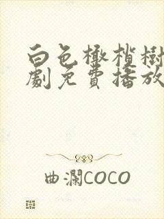 白色橄榄树电视剧免费播放在线