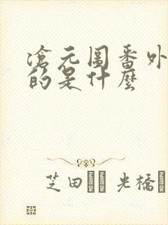 沧元图番外篇讲的是什么封面