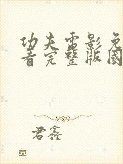 功夫电影免费观看完整版国语高清下载封面