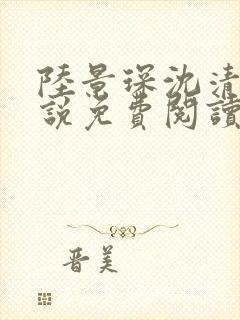 陆景琛沈清欢小说免费阅读最新章节